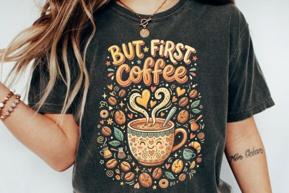 But First Coffee: A Cute Kawaii Design for Your Creative Projects