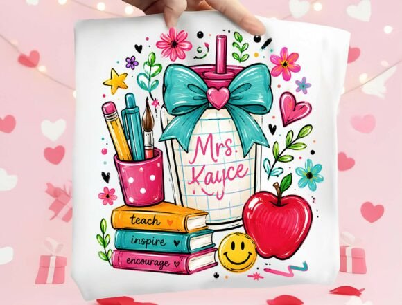 Celebrate Teachers with a Customizable Teacher Name PNG