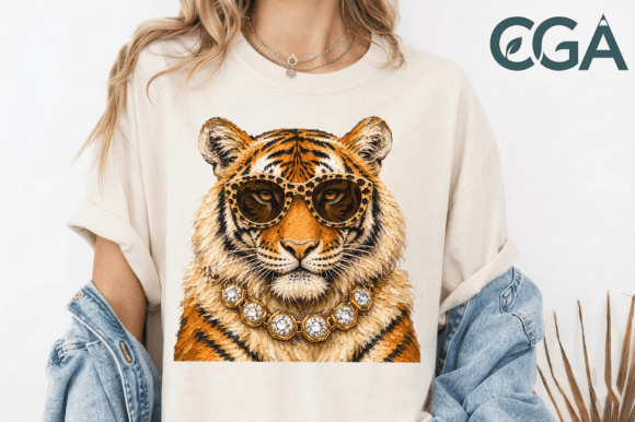 Cool Tiger Oil Painting Clipart Png: Your Ultimate Design Asset