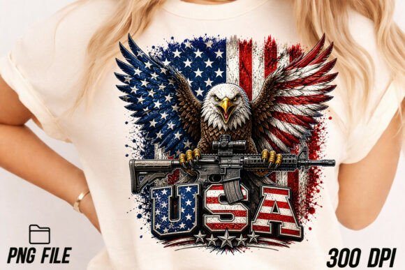 Eagle USA Flag Patriotic 4th of July PNG: A Design Powerhouse