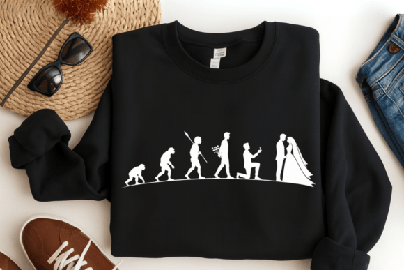 Evolution of Love PNG: Groom Bride Tee Design Guide