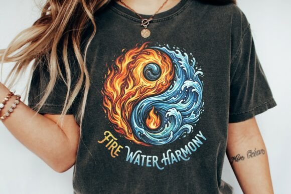 Fire Water Yin Yang Harmony: A Visual Symbol of Elemental Balance