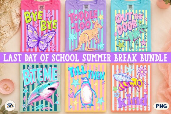 Funny Animal Pun Stripes Bundle: Playful Retro Graphics