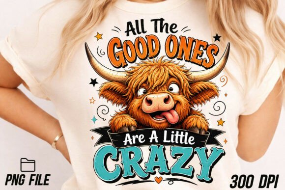Funny Crazy Highland Cow Sarcastic PNG: A Designer's Secret Weapon