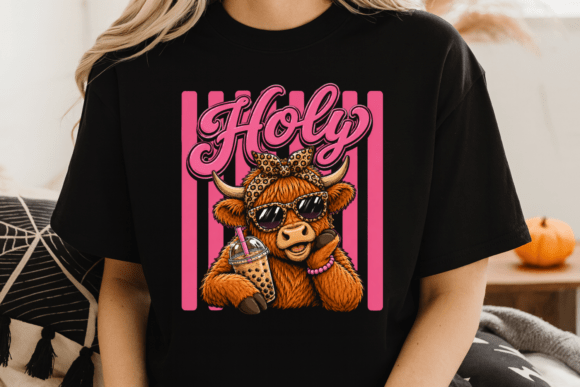 Holy Cow PNG: Sassy Western Graphic for Trendy Designs