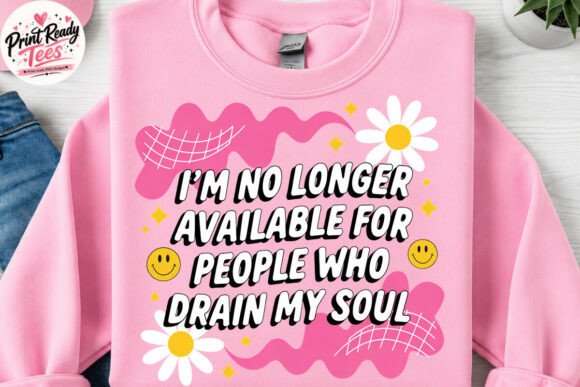 I’m No Longer Available for People PNG: A Retro Design Asset