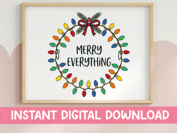 Merry Everything Lights SVG: A Festive Design Asset for Every Celebration