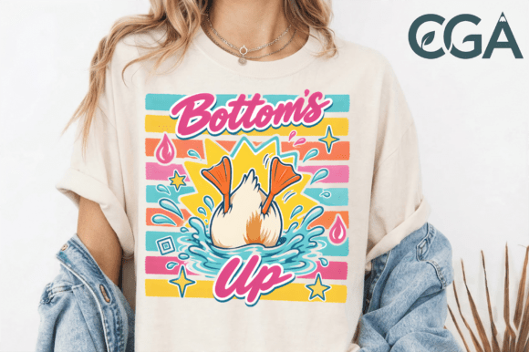 Retro Bottoms Up Duck Png: A Splash of Humor for Your Designs