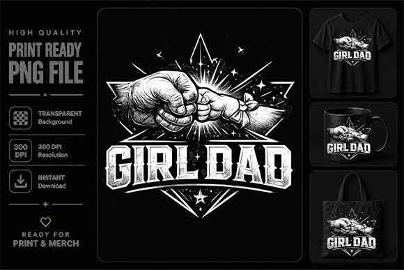 The Real Story Behind the Proud Girl Dad Shirt PNG