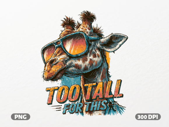 Too Tall for This Giraffe PNG: Adding Whimsy to Your Brand