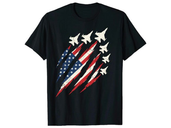 USA Fighter Jets 4th of July T-Shirt: A Bold Patriotic Statement